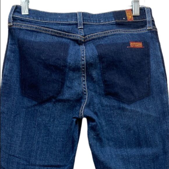 7 For All Mankind Two Tone Skinny Ankle Jeans Size 27 NWOT - Picture 4 of 8